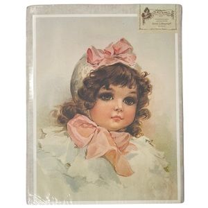 Vintage Picture Victorian Stone Lithograph Print